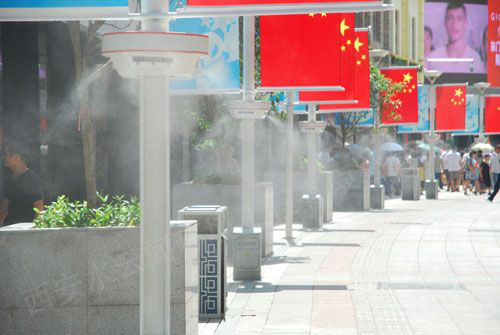 觀光街道噴霧造景、降溫