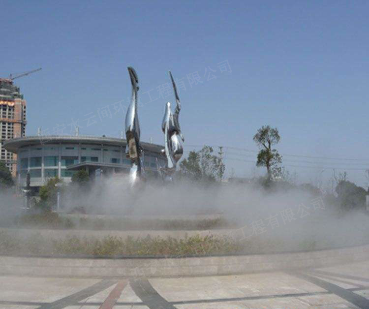 休閑廣場(chǎng)造景、降溫