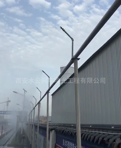 西安地鐵四號線道路架管噴淋案例